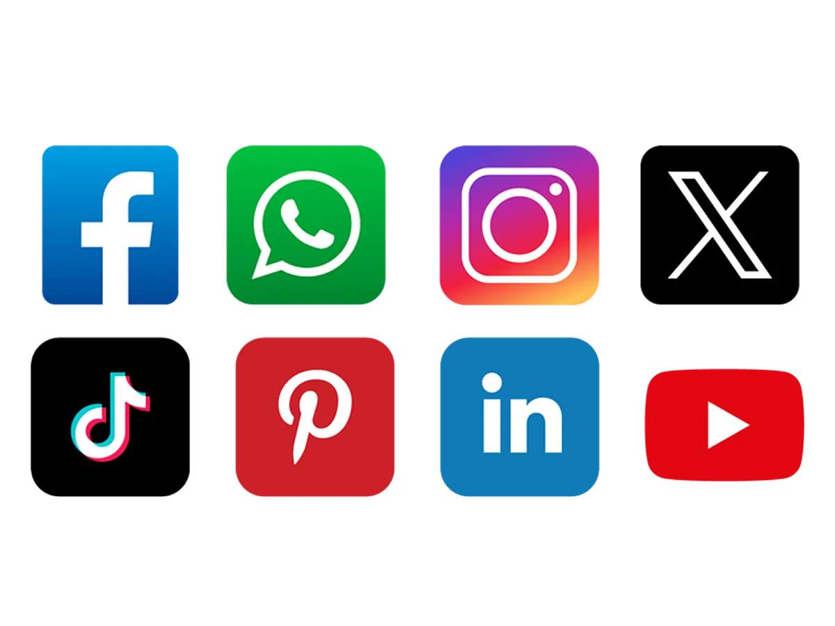 Atualize o link das Redes Sociais